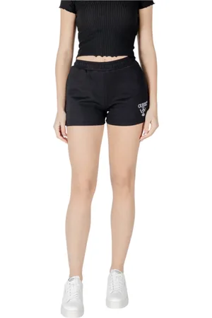 Guess Femme, Shorts, Noir, Taille: 38 FR Shorts Noirs à Poches pour Femmes