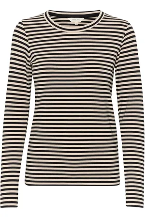 Part Two Femme, Tops, Multicolore, Taille: 42 FR T-shirt à Manches Longues Rayé