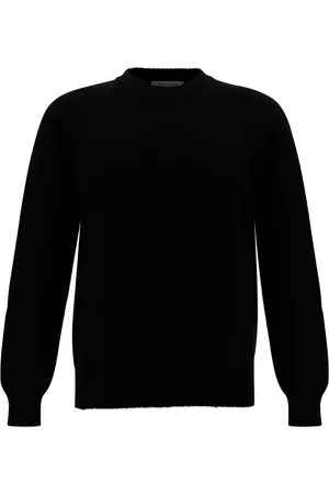 LA FILERIA Homme, Pulls, Noir, Taille: M Pull col rond en cachemire et laine noire