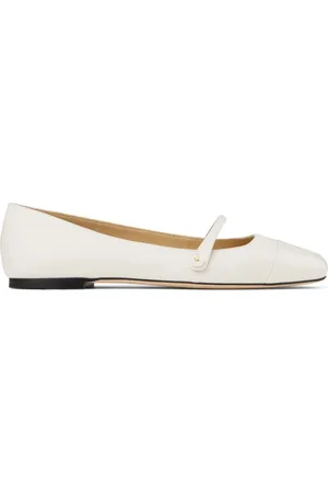 Jimmy Choo Femme, Chaussures, , Taille: 36 EU Ballerines Plates Blanches