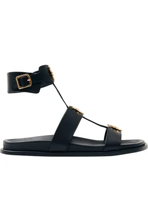 ALOHAS Femme, Chaussures, Noir, Taille: 39 EU Clarisa Sandales en Cuir Noir
