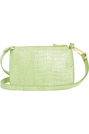 Patrizia Pepe Femme, Sacs, Vert, Taille: ONE Size Sac bandoulière en cuir vert