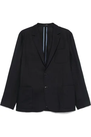 Paul Smith Homme, Vestes, Bleu, Taille: M Veste Bleue Boutonnée Évents Arrière