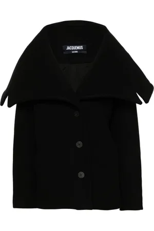 Jacquemus Femme, Vestes, Noir, Taille: 38 FR Le Caban Caruso Coat