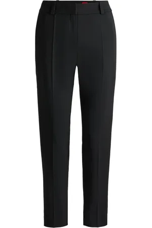 HUGO BOSS Femme, Pantalons, Noir, Taille: 40 FR Pantalon Cropped Fendu