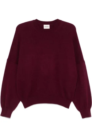 Khaite Femme, Pulls, Rouge, Taille: 38 FR Pull ras du cou Aubergine