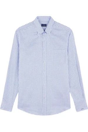 Paul & Shark Homme, Chemises, Bleu, Taille: 4XL Chemise à Rayures Bretonnes en Coton