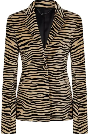 Paco rabanne Femme, Vestes, , Taille: 38 FR Blazer Imprimé Animal