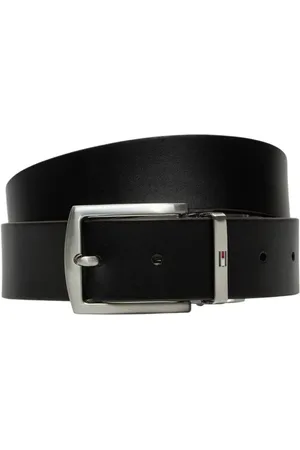 Tommy Hilfiger Homme, Accessoires, Noir, Taille: 100 CM Ceinture en cuir Cinte