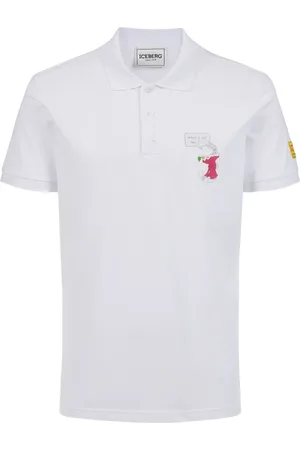 Iceberg Homme, Tops, Blanc, Taille: 2XL Polo blanc coupe classique en piqué