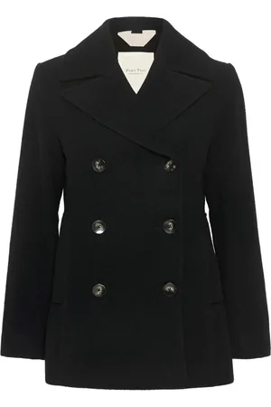 Part Two Femme, Vestes, Noir, Taille: 44 FR Veste Noire Classique à Col Large