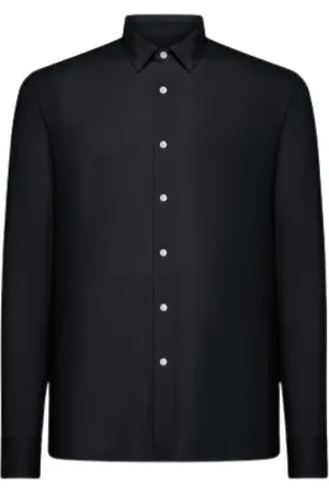 RRD Homme, Chemises, Noir, Taille: S Chemise Stretch Oxford avec Boutons en Nacre