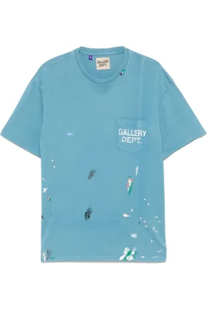 GALLERY DEPT. Homme, Tops, Bleu, Taille: XL T-shirt Turquoise Bleu-Vert avec Poche