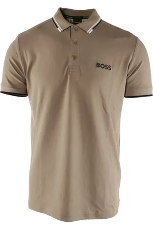HUGO BOSS Homme, Tops, Brun, Taille: S Polo Marron Coupe Standard Stretch