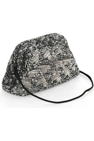Part Two Femme, Sacs, Gris, Taille: ONE Size Sac à bandoulière à sequins et perles