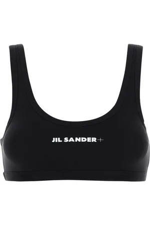 Jil Sander Femme, Tops, Noir, Taille: 36 FR Soutien-gorge noir en nylon stretch