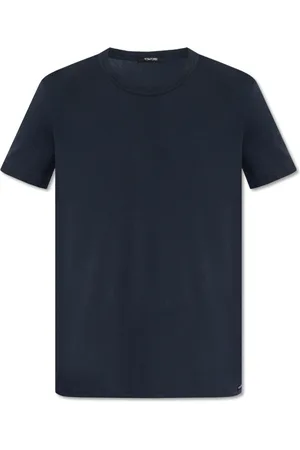 Tom Ford Homme, Tops, Bleu, Taille: 2XL T-shirt ras du cou