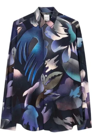Paul Smith Femme, Blouses et Chemises, Bleu, Taille: 40 FR Chemise à Manches Longues Hot Summer