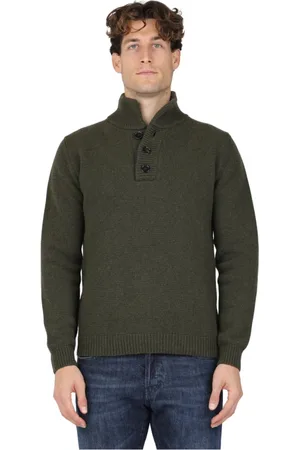 Dondup Homme, Pulls, Vert, Taille: M Pull Col Roulé en Laine