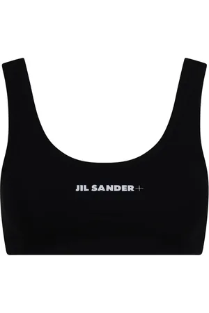 Jil Sander Femme, Sous-vêtements, Noir, Taille: 38 FR Soutien-gorge noir en nylon stretch