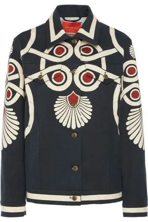 La DoubleJ Femme, Vestes, Multicolore, Taille: 46 FR Veste en Jean Joyeuse