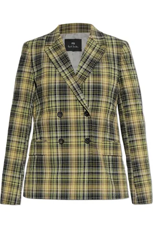 Paul Smith Femme, Vestes, Vert, Taille: 40 FR Blazer à motif à carreaux