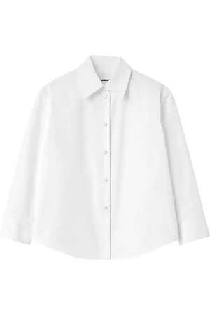Jil Sander Femme, Blouses et Chemises, Blanc, Taille: 38 FR Chemise Courte