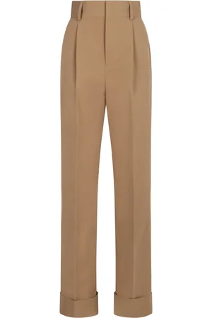 Serafini Femme, Pantalons, , Taille: 38 FR Pantalon large en laine avec plis sur le devant
