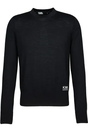 Karl Lagerfeld Homme, Pulls, Noir, Taille: S Pull en laine mélangée