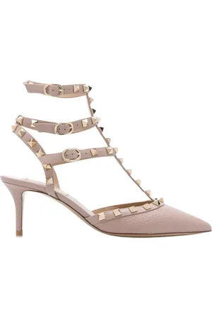 VALENTINO GARAVANI Femme, Chaussures, Rose, Taille: 36 EU Escarpins Slingback en Cuir clouté