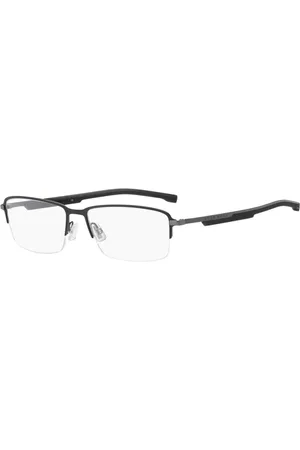 HUGO BOSS Homme, Accessoires, Noir, Taille: ONE Size Lunettes à Monture Métallique Noire Mate