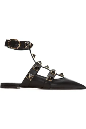 VALENTINO GARAVANI Femme, Chaussures, Noir, Taille: 36 EU Élégantes ballerines