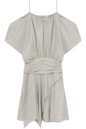 IRO Femme, Robes, Gris, Taille: 42 FR Siranne Mini-robe à épaules dénudées