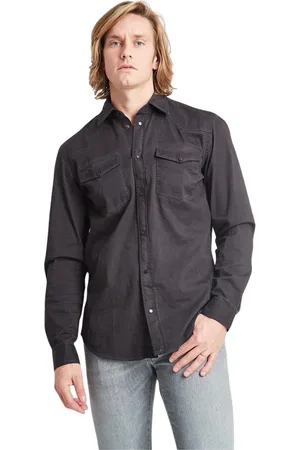 Dondup Homme, Chemises, Gris, Taille: L Chemise Texan en coton