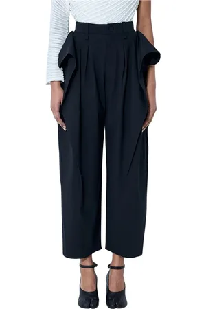 Issey Miyake Femme, Pantalons, Noir, Taille: 38 FR Pantalon enveloppe
