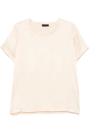Liu Jo Femme, Tops, , Taille: 40 FR T-shirt avec Logo et Col Ras du Cou