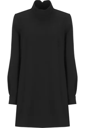 Pinko Femme, Robes, Noir, Taille: 42 FR Mini-robe à col montant