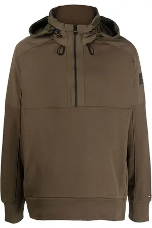Tommy Hilfiger Homme, Sweatshirts et sweats à capuche, Vert, Taille: S Sweat à capuche zippé vert