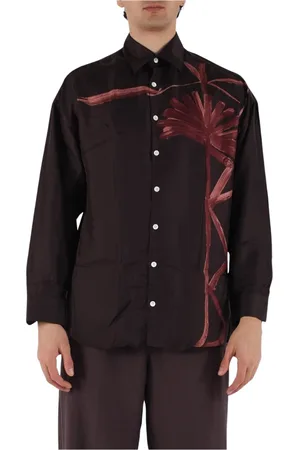 COSTUMEIN Homme, Chemises, Multicolore, Taille: S Chemise en Soie Fantaisie