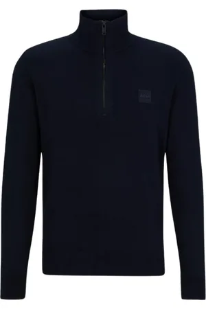 HUGO BOSS Homme, Pulls, Bleu, Taille: S Élégant col roulé Vesta