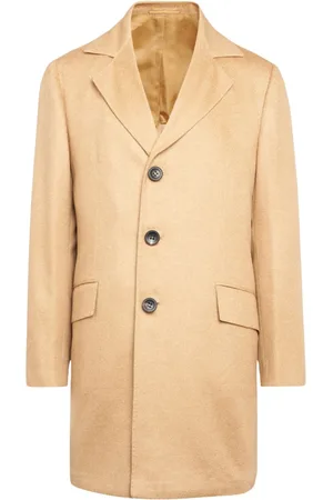 Kiton Homme, Manteaux, Brun, Taille: S Veste d`Extérieur Cachemire Beige Clair