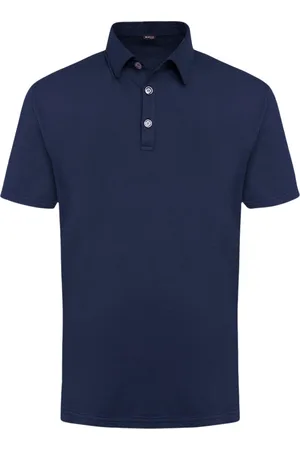 Kiton Homme, Tops, Bleu, Taille: M Polo Bleu Marine