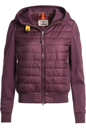 Parajumpers Femme, Vestes, Violet, Taille: 42 FR Sweat à capuche Hybride en Taffetas de Nylon