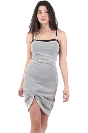 J.W.Anderson Femme, Robes, Blanc, Taille: 36 FR Robe Courte de Jour avec Détails de Superposition