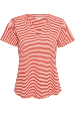 Part Two Femme, Tops, Multicolore, Taille: 42 FR T-Shirt Rayé Col en V