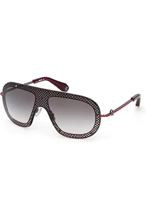 Christian Louboutin Unisex, Accessoires, Noir, Taille: M Lunettes de Soleil en Métal Shield Gunmetal Brillant