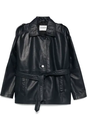 Iceberg Femme, Vestes, Bleu, Taille: 42 FR Trench-coat avec ceinture