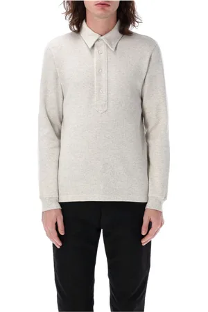 Tom Ford Homme, Pulls, Gris, Taille: L Polo en molleton