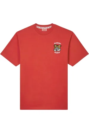 Kenzo Homme, Tops, , Taille: S T-shirt en coton brodé avec logo latéral