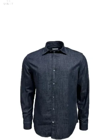 Jacob Cohen Homme, Chemises, Bleu, Taille: M Chemise en denim délavé foncé